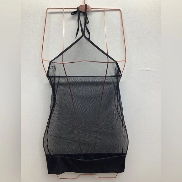 Mesh W/Satin Trim Size S/M Black Dress Neck Tie & Matching G-String.
New - Picture 4 of 6